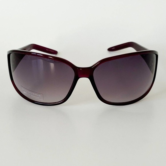 Dana Buchman Accessories - Dana Buchman RLEYPU00 Dark Purple/Gray New Geometric Wrap Women's Sunglasses